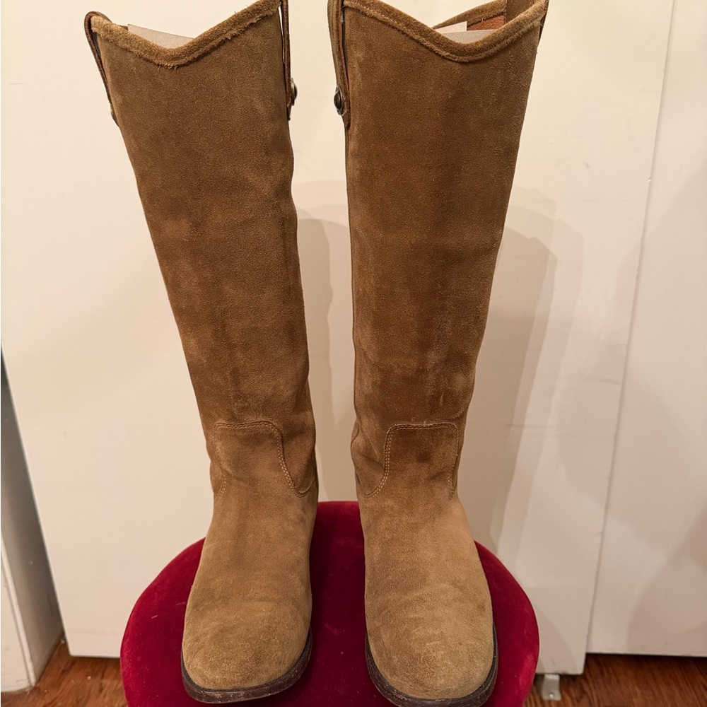 Frye Melissa Button Suede Boots